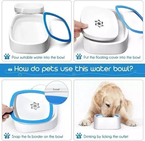 Bowl antisplash para mascotas, vista del producto